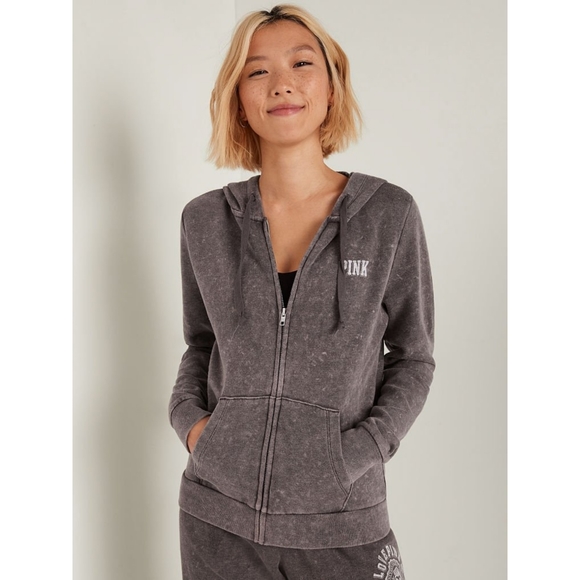 VS Pink Full Zip Hoodie - Picture 3 of 9